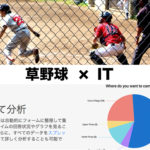 草野球×IT画像