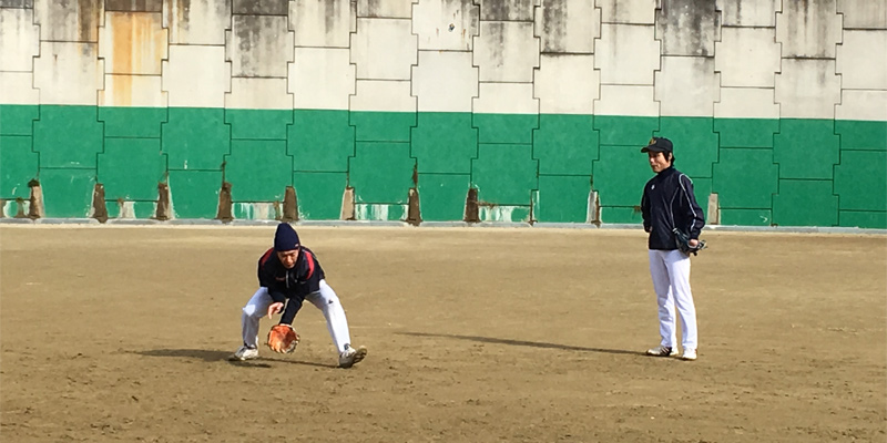 元大学軟式野球日本代表選手の指導
